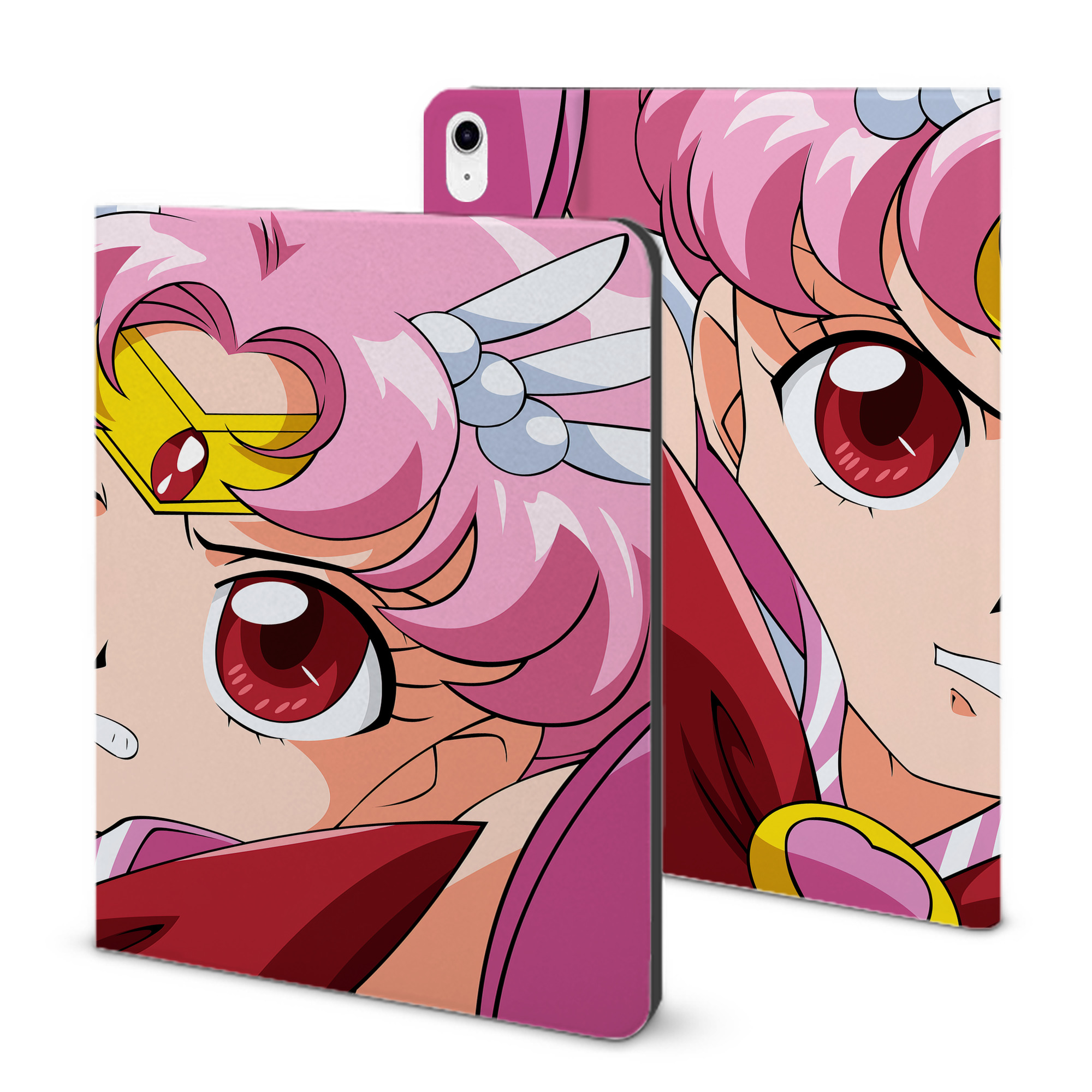（画像用） 美少女戦士セーラームーン Sailor Moon IPad ケース ブック型 PUレザー TPU 耐衝撃 軽量 薄型 ペン収納なし 全面保護 IPad 各モデル対応
